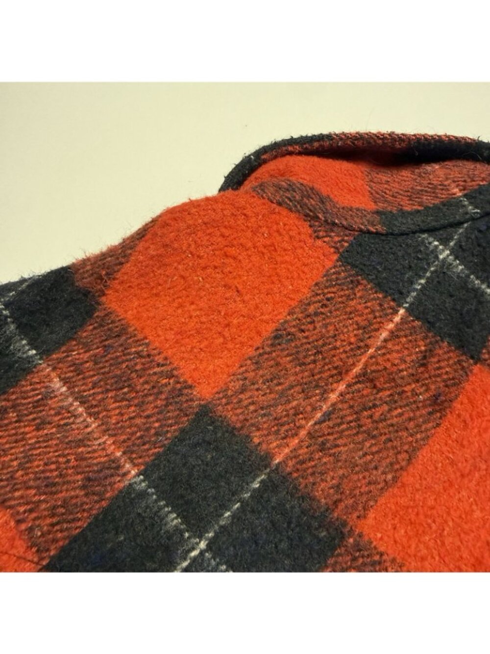 Vintage Lord James Flannel Jacket Mens XL Red Buffalo Plaid - Picture 5 of 14
